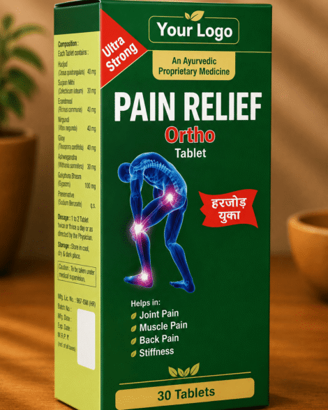 Ayurvedic Ortho Pain Relief Tablets | Herbal Joint & Muscle Support
