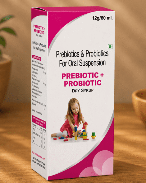 Prebiotic & Probiotic Dry Syrup for Oral Suspension | Gut Health & Digestive Support
